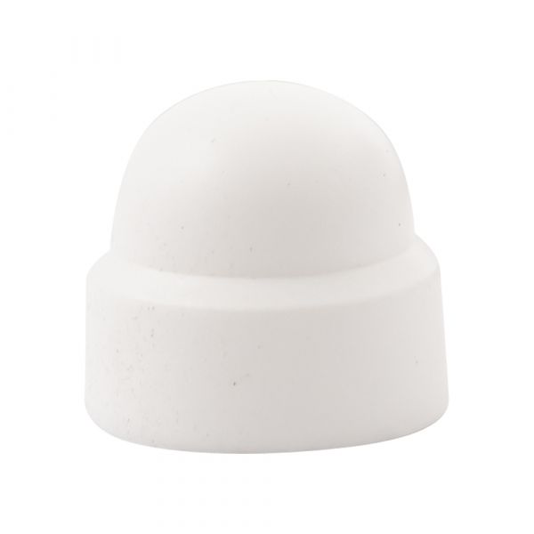Cover cap nut m8 white plastic tub 50 pcs.