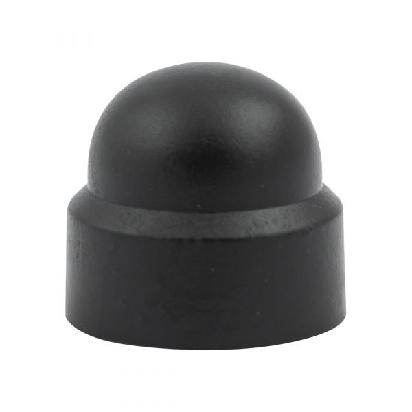 Cover cap nut m8 black plastic tub 50 pcs.