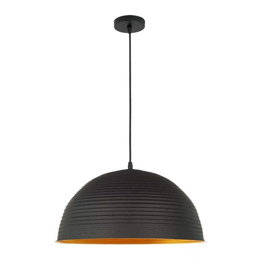 Homestyle pro mk101-gb industrial pendant lamp 42x22 cm black gold metal