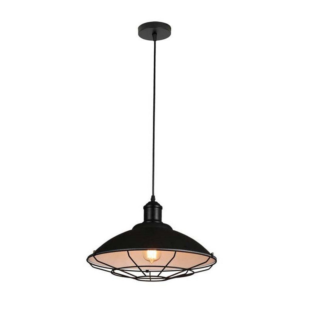 Homestyle pro mk106-bb industrial pendant lamp 40x25 cm black and white metal
