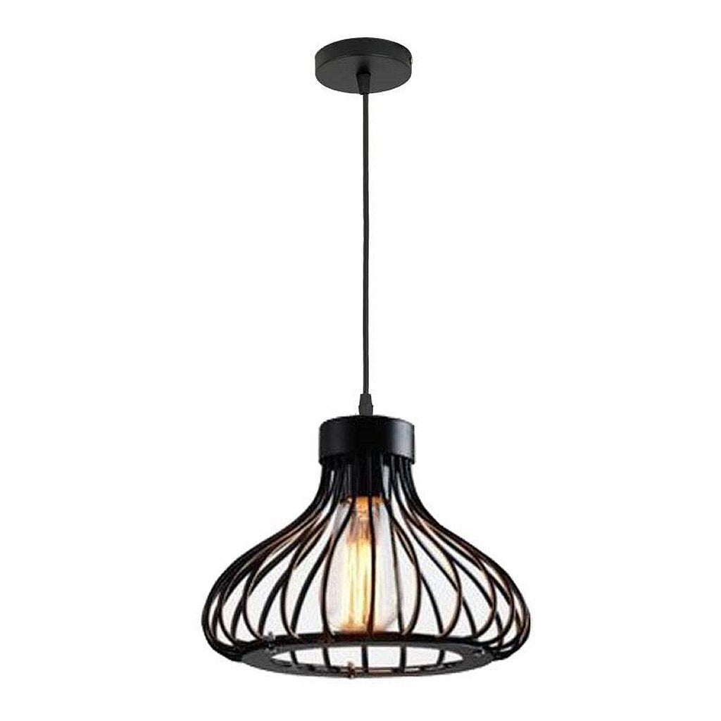 Homesthyle Pro MK109-BB Industrie Hanging Lamp 22x18 cm schwaarz Metal