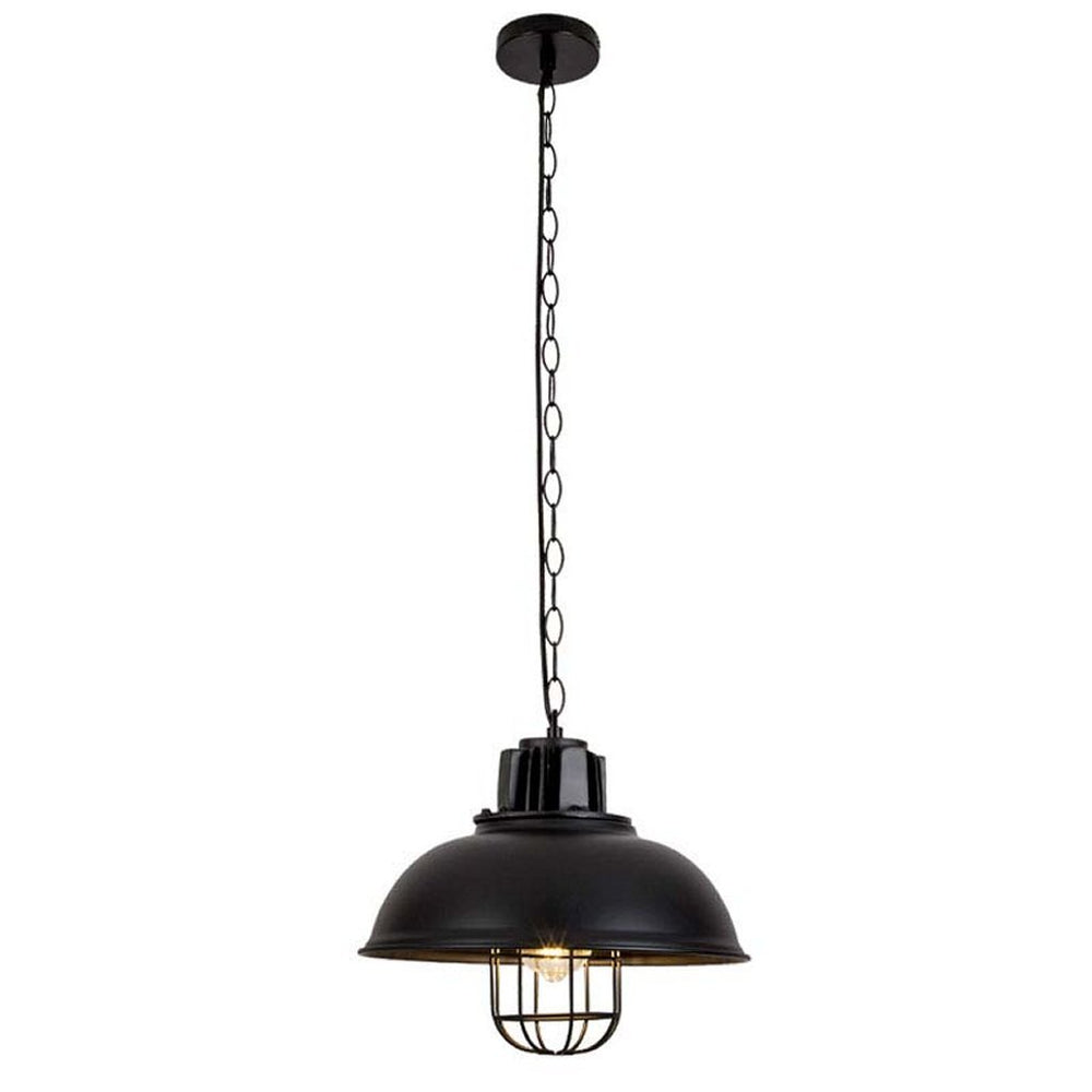 Homestyle pro mk107-bb industrial pendant lamp 33x26 cm black metal