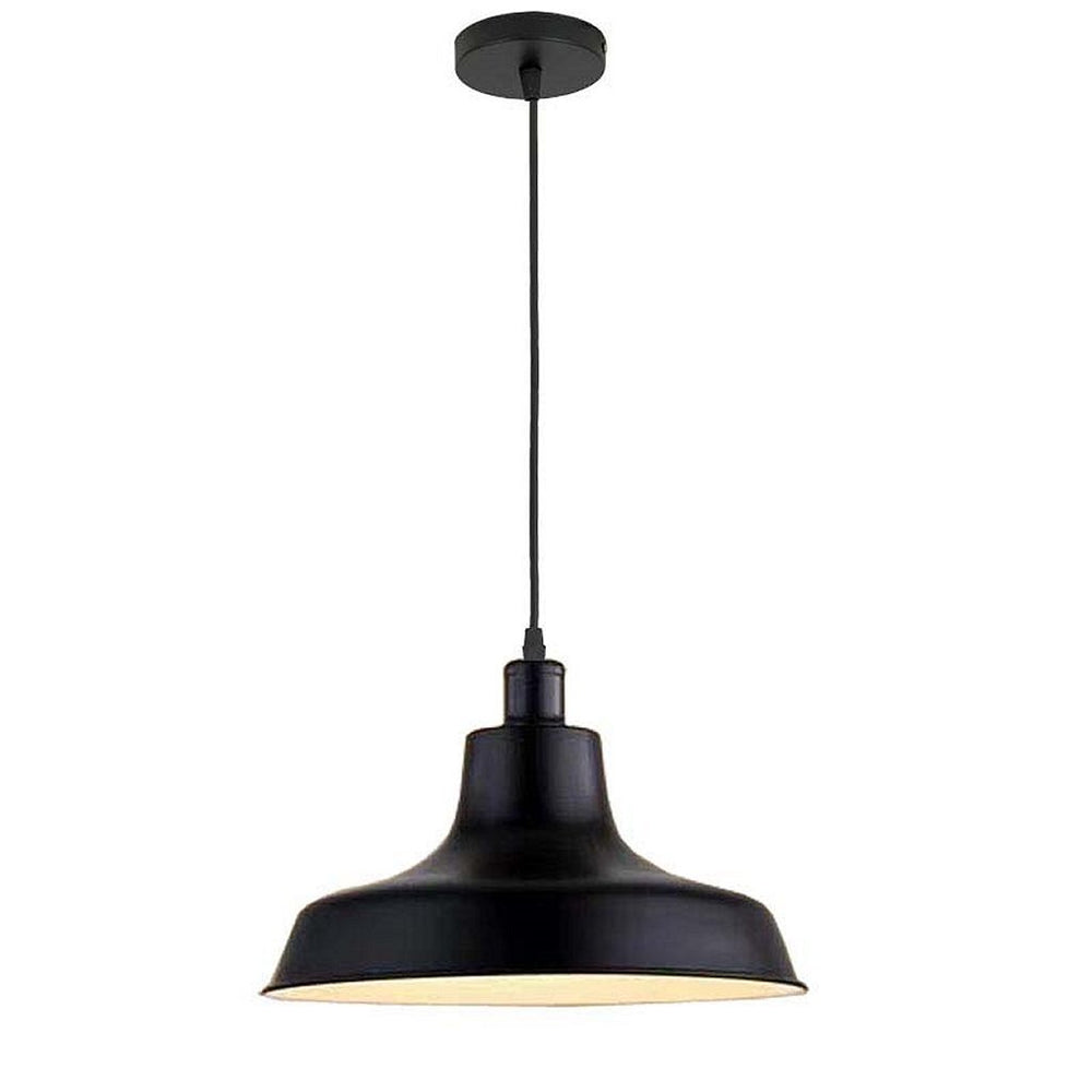 Homestyle pro mk111-bb industrial pendant lamp 36x22 cm black metal