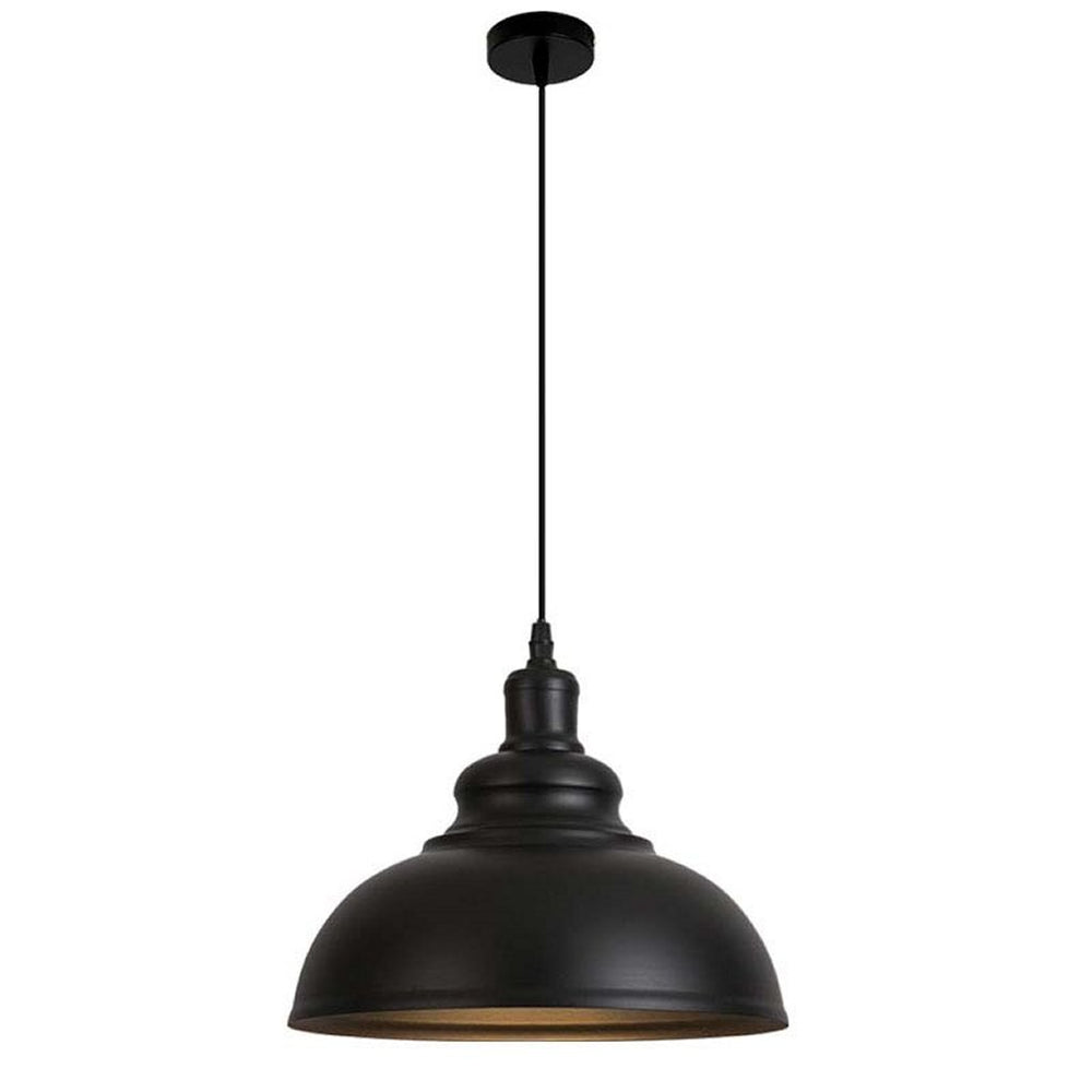 Homestyle pro mk104-bb industrial pendant lamp 40x30 cm black gold metal