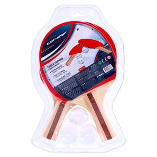 Alert sportinis stalo teniso rinkinys su 2 lazdomis ir 3 kamuoliukais