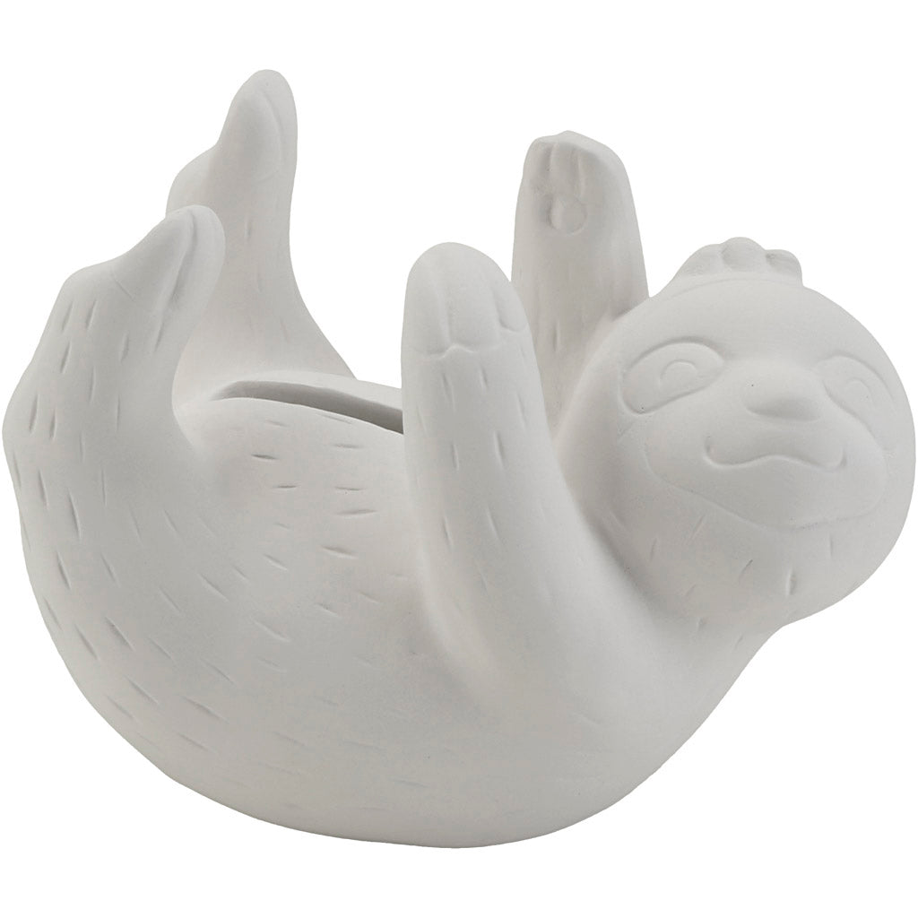 Creativ company terracotta dierenspaarpot luiaard, 6st.