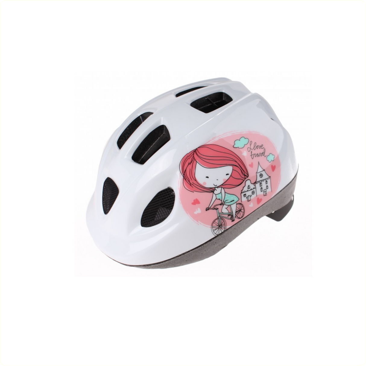 Kask Princess White rozmiar 46 53 cm