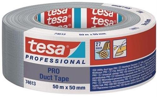 Tesa ducttape pro grijs 50mm 50mtr