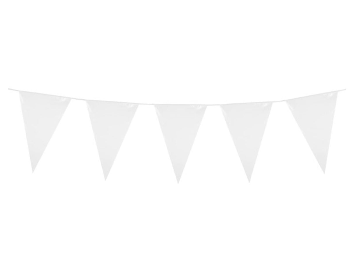 Boland pe reuzenvlaggenlijn wit (10m)