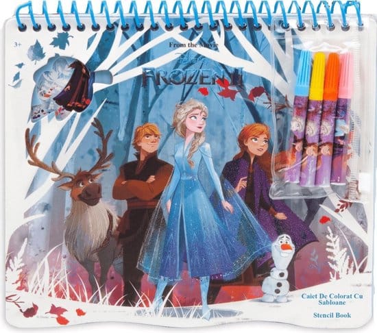 Van der Doelen Disney Frozen 2 coloring book with template and stickers 5 parts