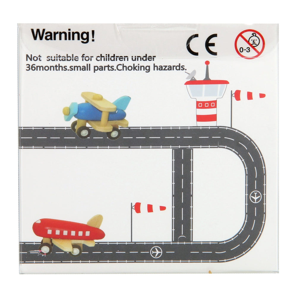 Wooden airplane with road tape, 8mtr