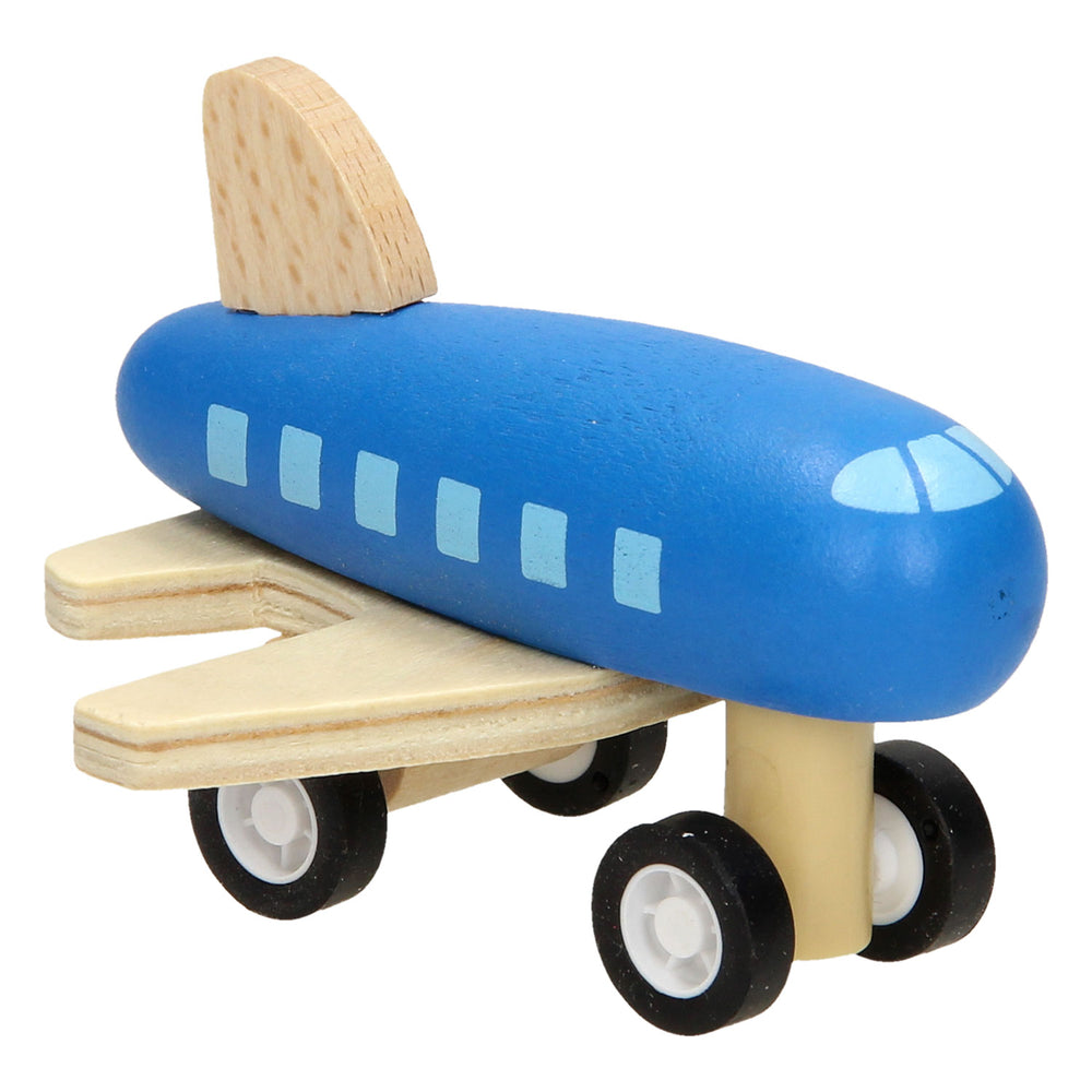 Wooden airplane with road tape, 8mtr
