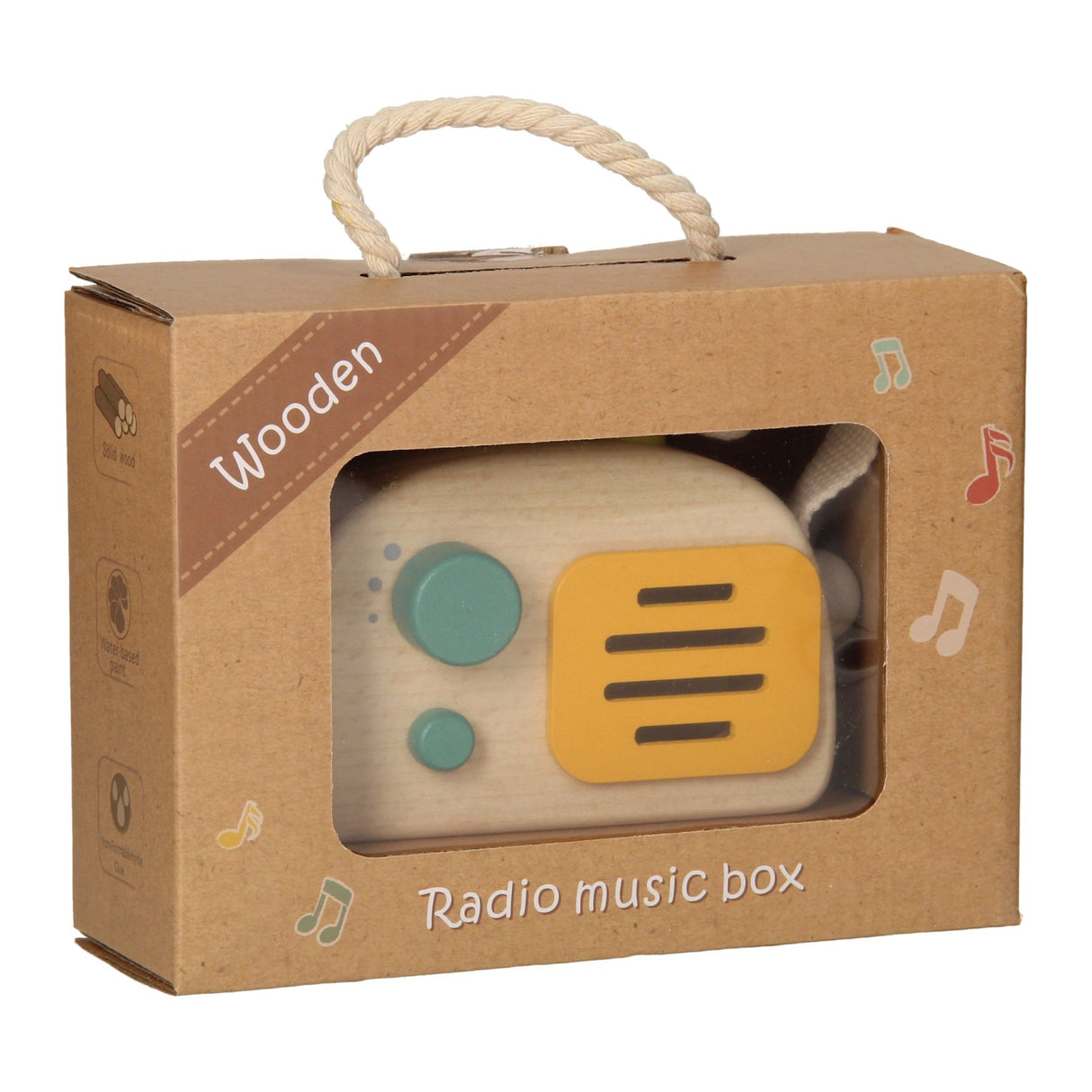 Radio en bois - gris