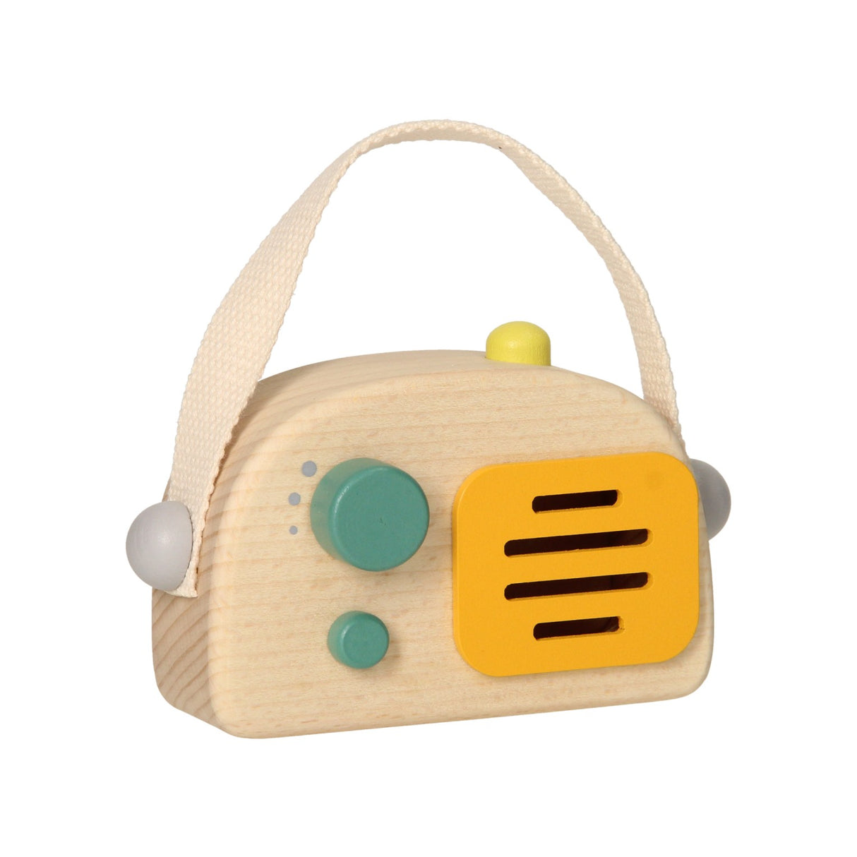 Radio en bois - gris