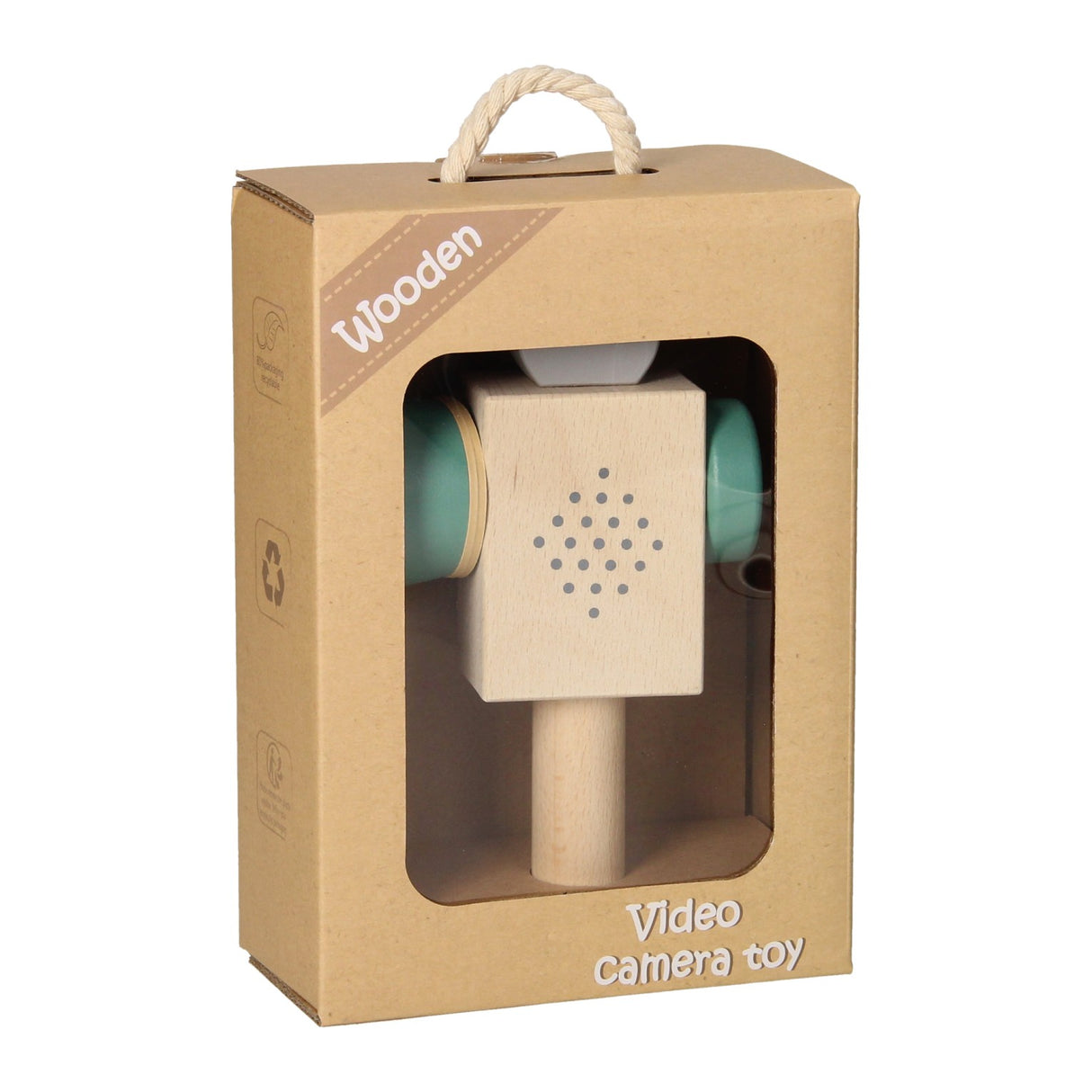 Wooden video camera - blue