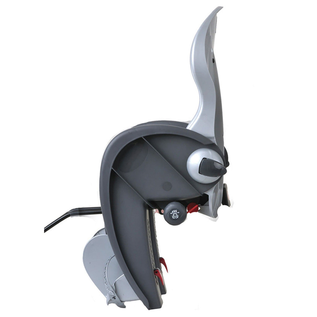 Polisport Wallaby Evolution Deluxe Rear Child Seat - Dark Grey Silver - Frame Mount (FF)