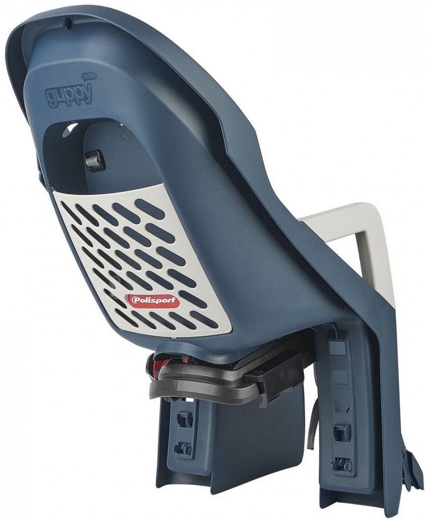 Polisport Child Seat Behind Guppy Maxi+ med Carrier Confirmation (CFS) - Jeans Cream