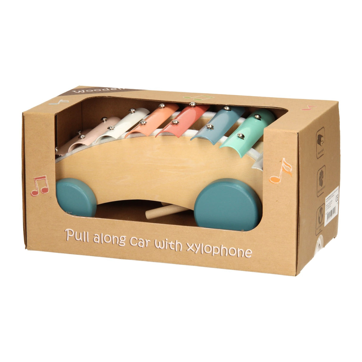 Tow vehicle xylophone pastel