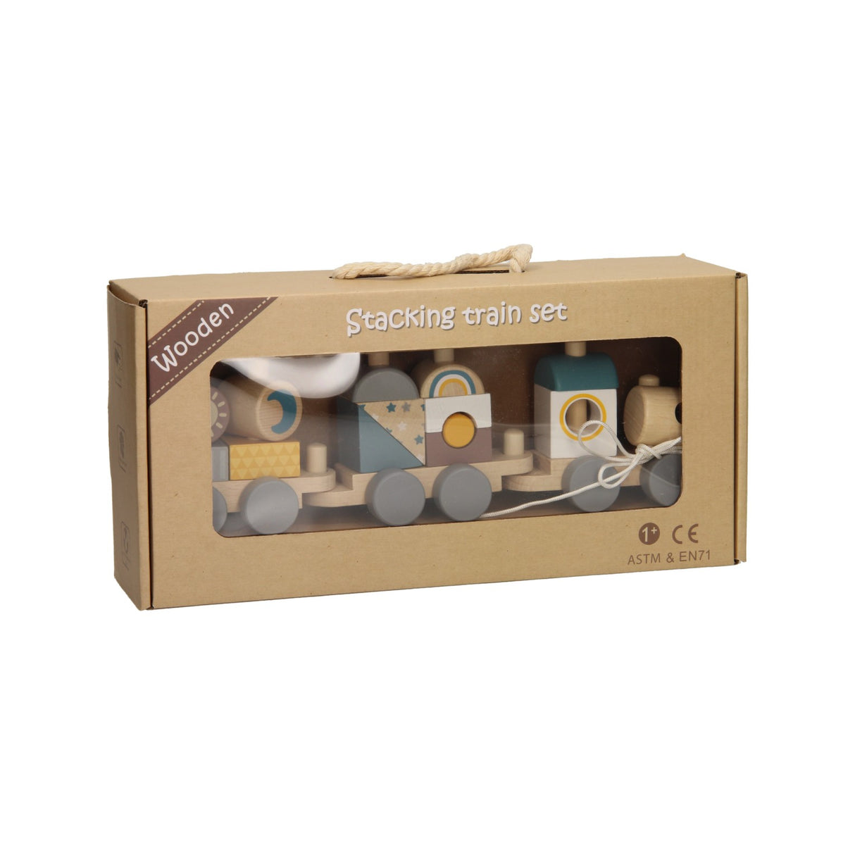 Tren de caminata de apilamiento de madera