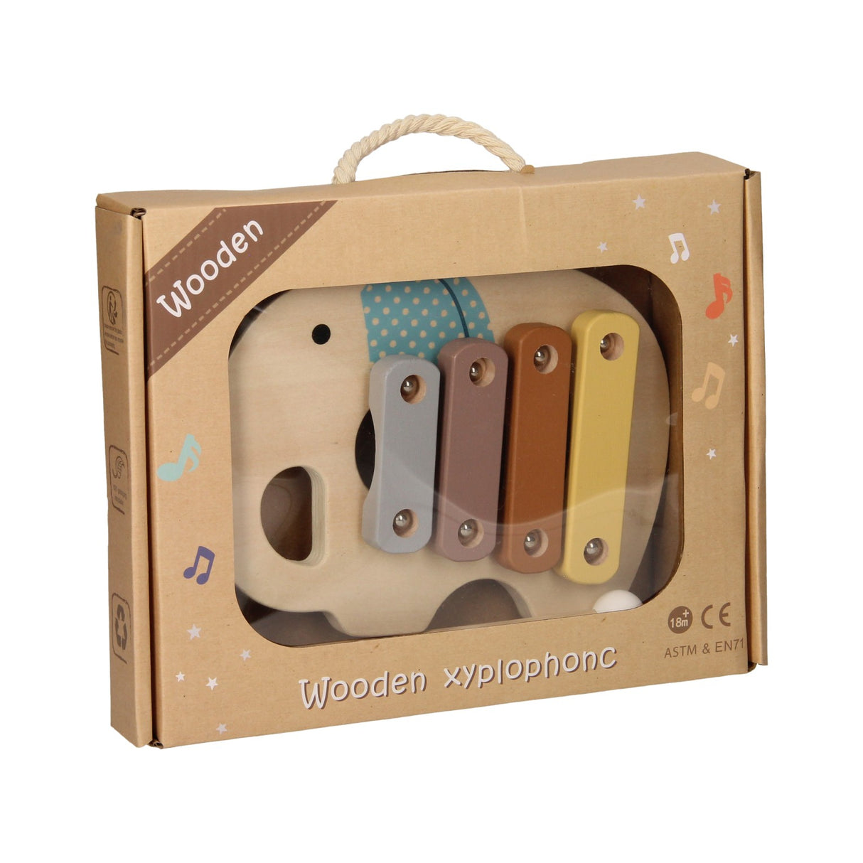 Xylophone Wood Elephant