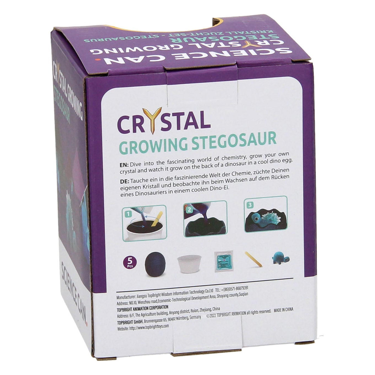 Kristalldinosaurieranbau Kit Stegosaurus