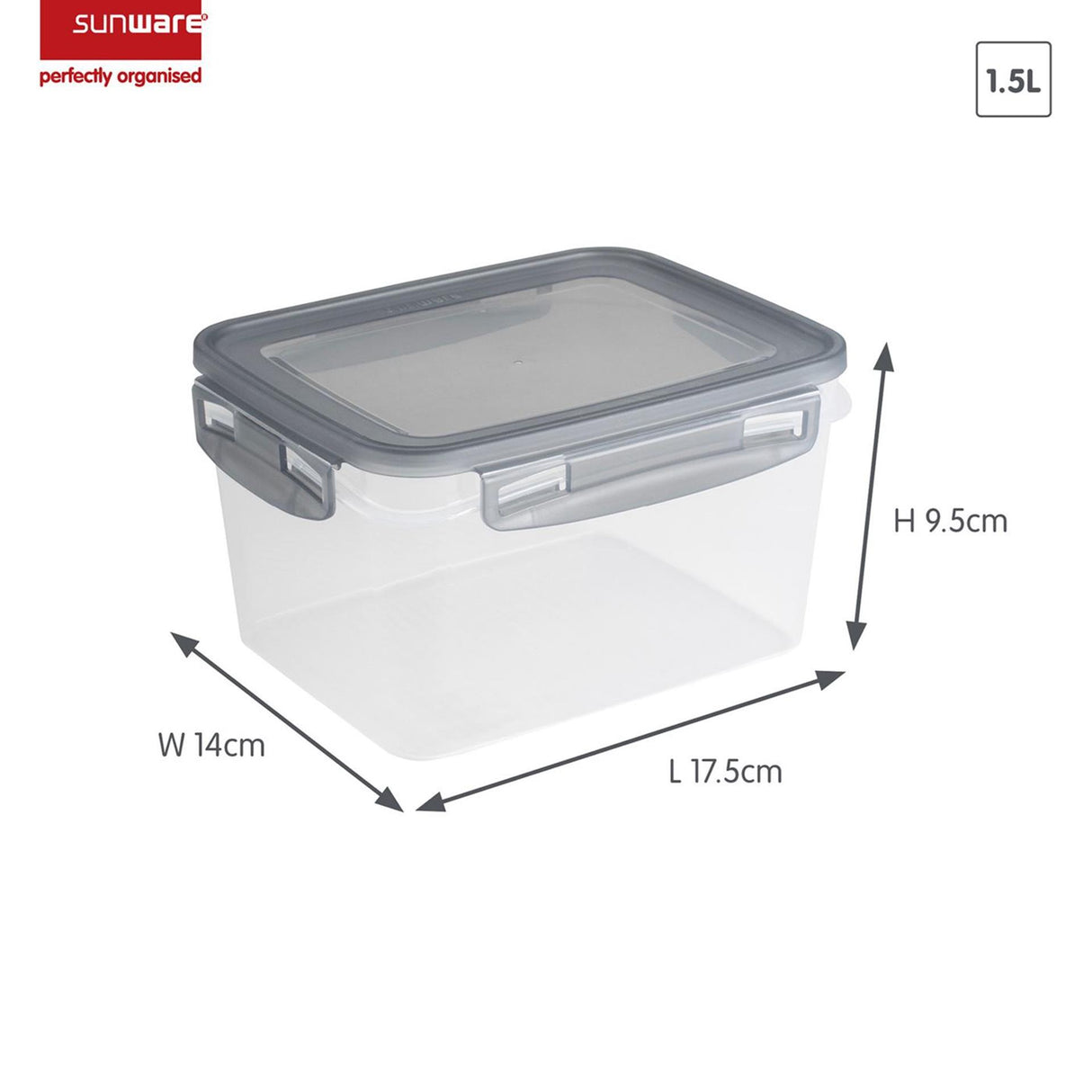 Sunware club cuisine freezer boxes 1.5l