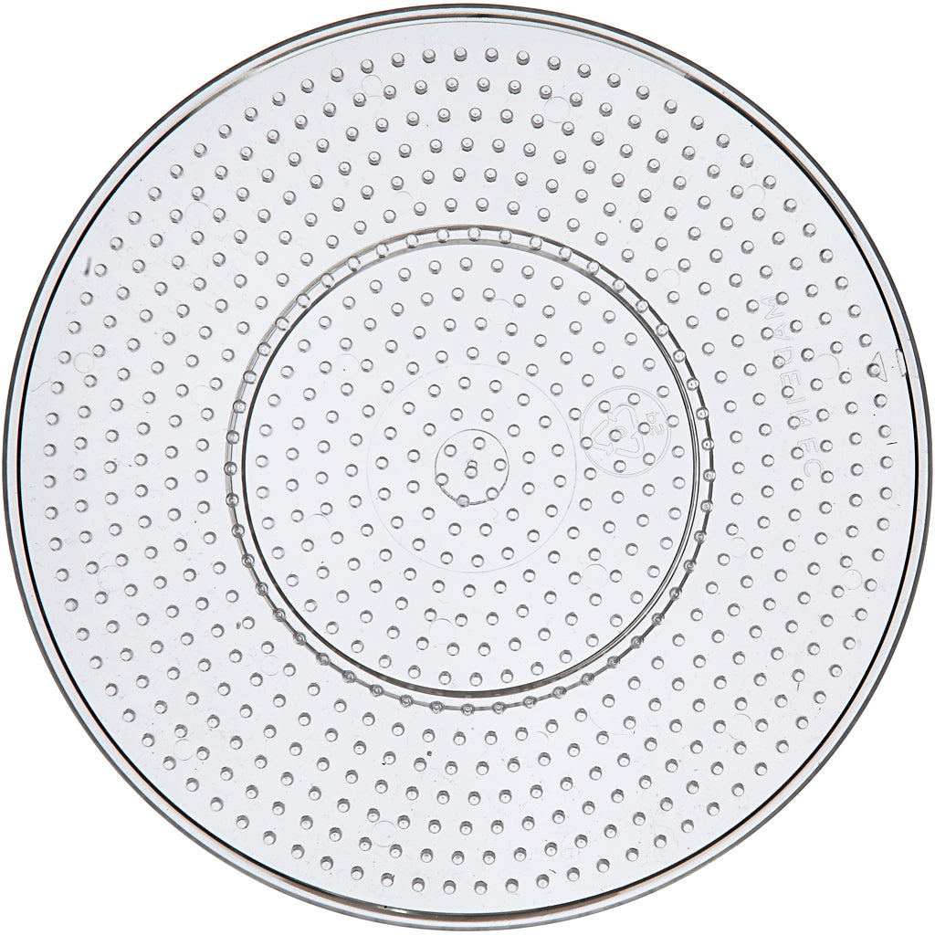 Creativ company ironing bead board circle clear, 15 x 15cm