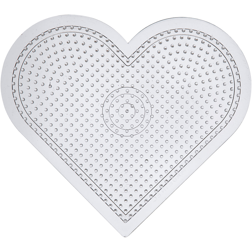 Creativ company ironing bead board heart clear