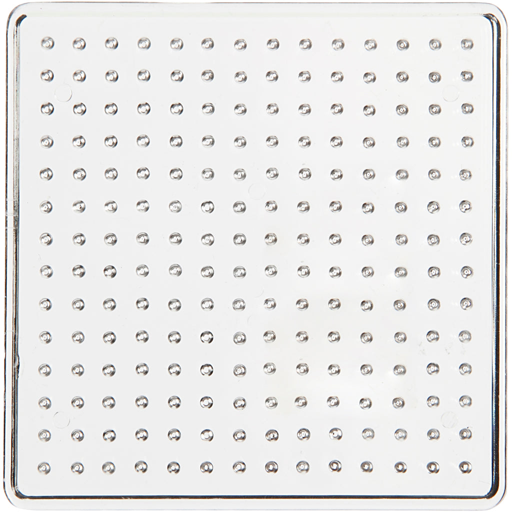 Creativ company ironing bead board clear 7x7cm, 1st.