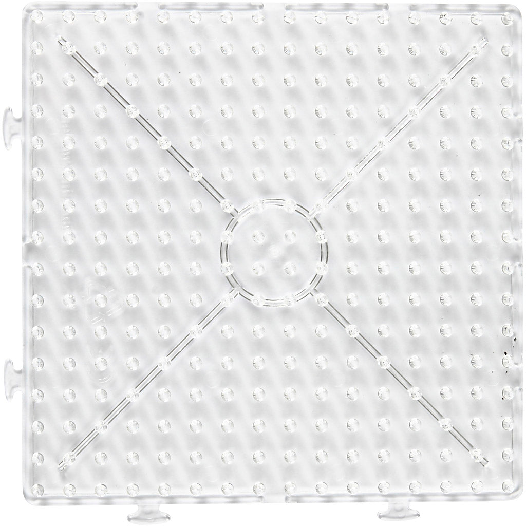 Creativ company base plate, large square, size 15x15 cm, jumbo, clear, 1 piece