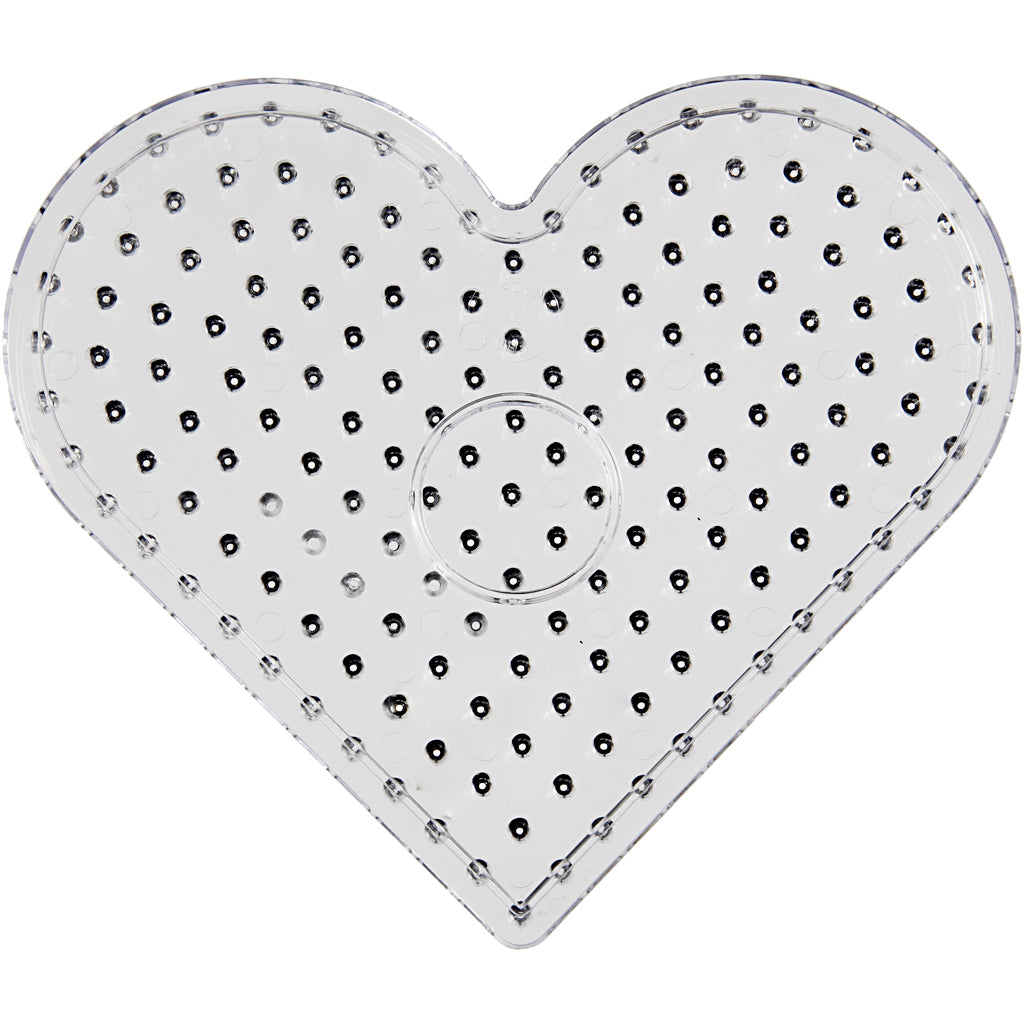 Creativ company base plate, heart, jumbo, clear, 5 pieces 1 box