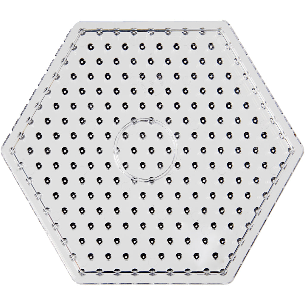 Creativ company base plate, hexagon, size 17.5x17.5 cm, jumbo, clear, 1 piece