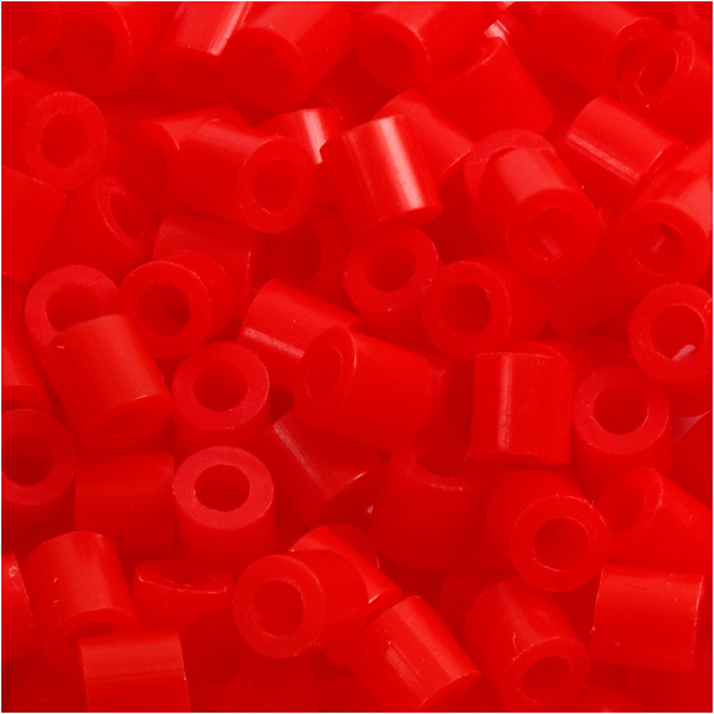 Nabbi photo beads, size 5x5 mm, hole size 2.5 mm, medium, red (19), 6000 pieces 1 box