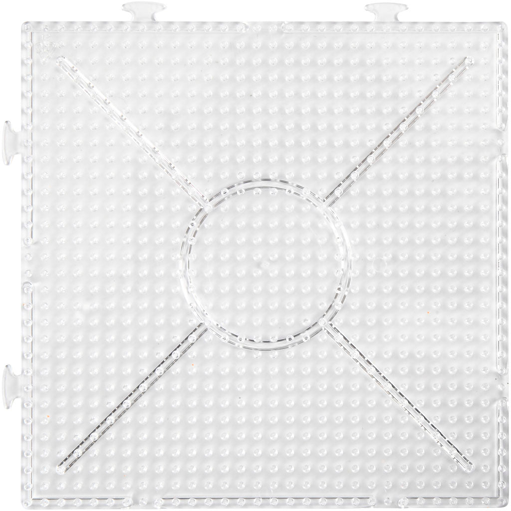 Creativ company photo pears underplate clear square 15x15cm, 2st.