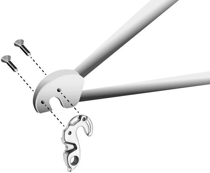 Union Derailleurpad GH-125 se šroubovou sadou M3x0.5