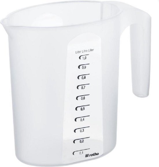 Rotho topline merilna posoda 1l prozorna