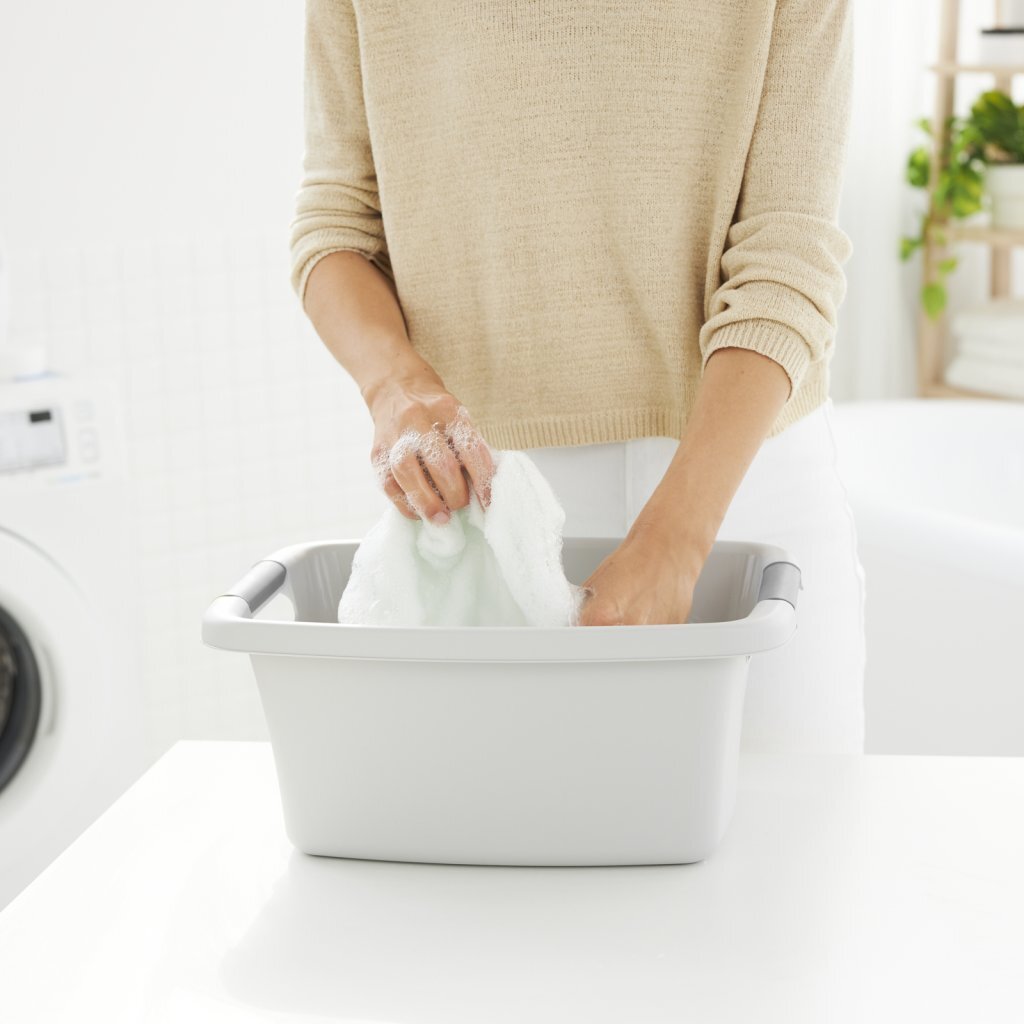 Rotho flowers laundry basket 12l cool gray