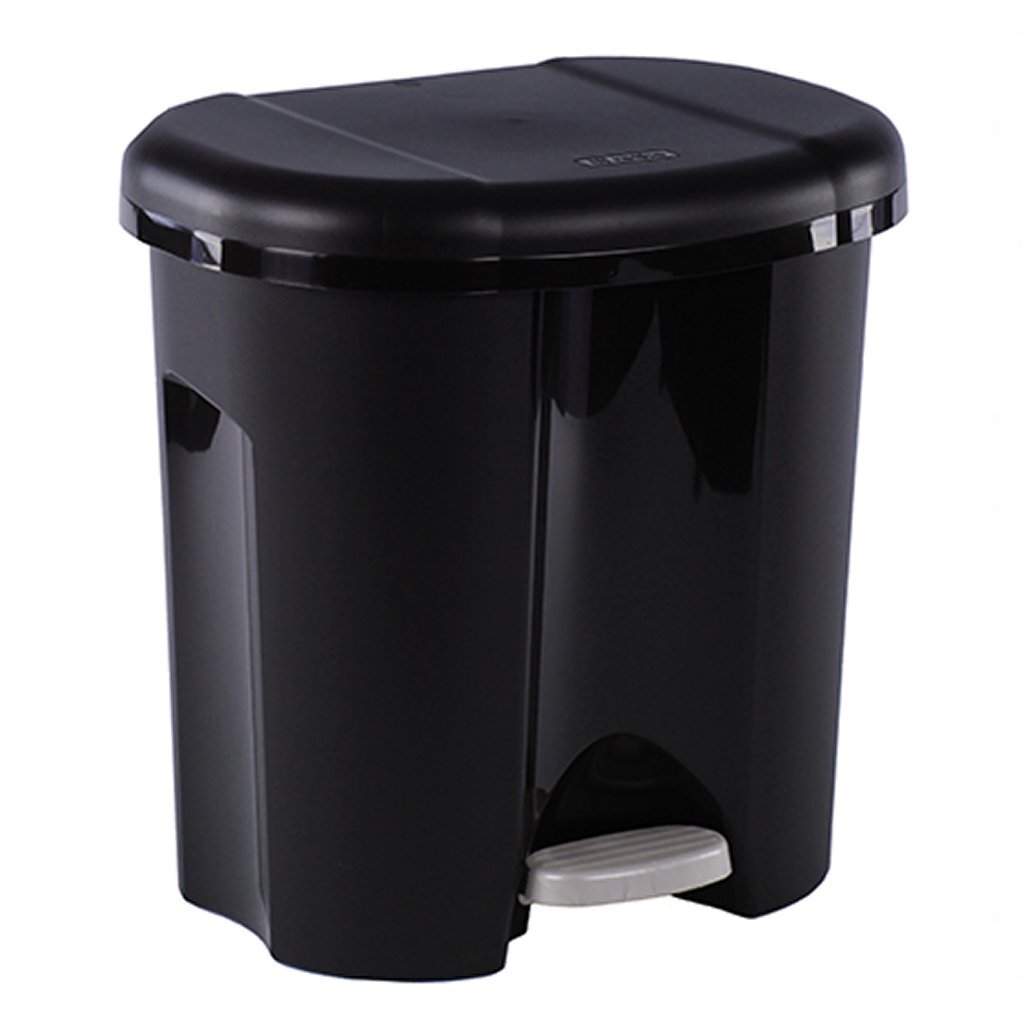 Rotho duo pedal bin 2x10l black