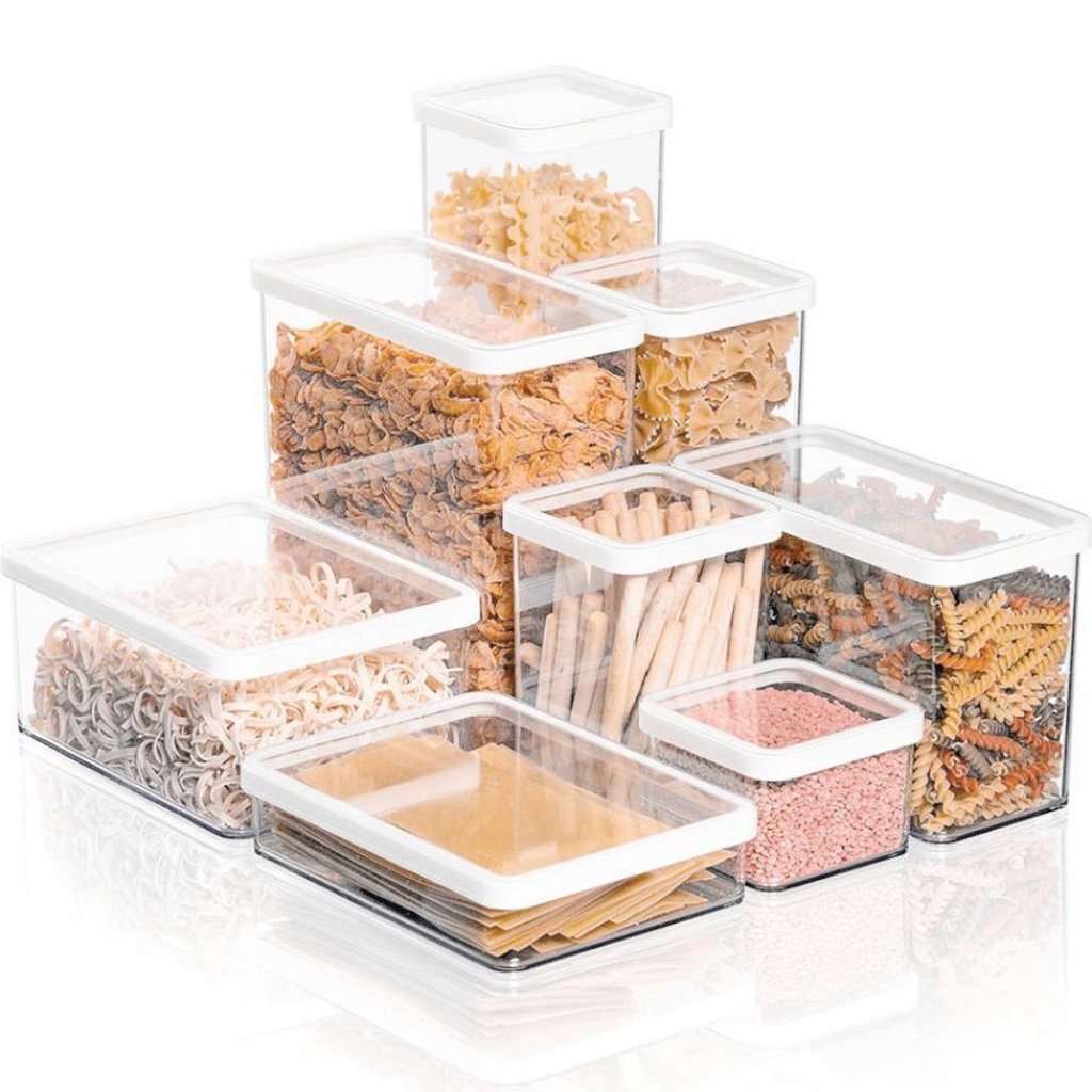 Rotho loft bewaardoos 0.5l wit transparant