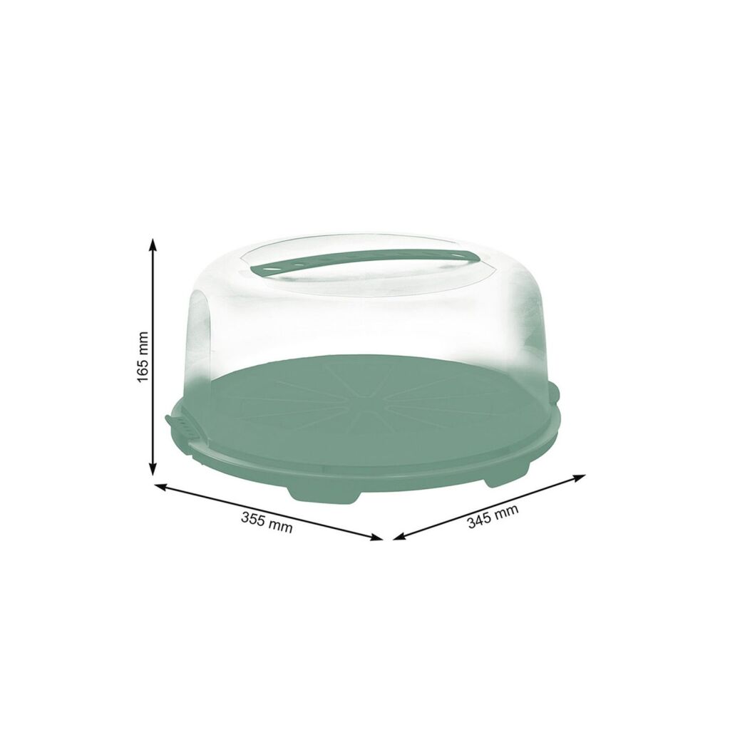 Rotho fresh cake box high mistletoe green