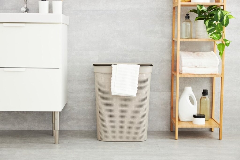 Rotho laundry collector brisen 50 l cappuccino