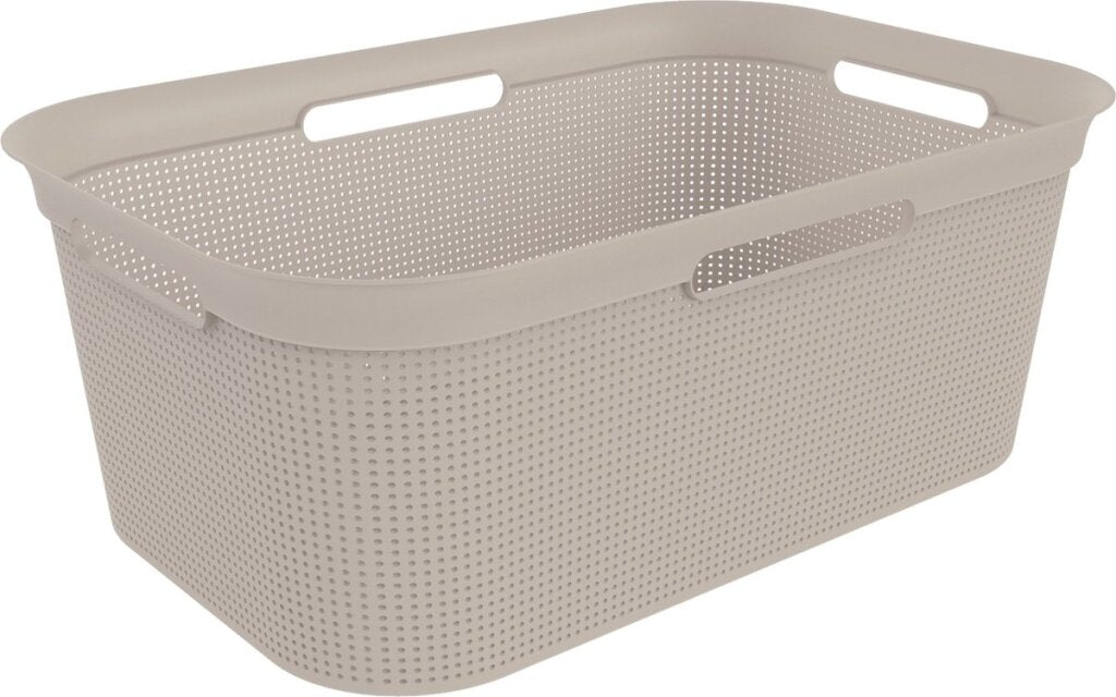 Rotho flexible laundry basket brisen 41 l cappuccino