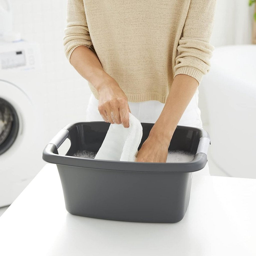 Kôš na bielizeň Rotho flowers 12l antracit