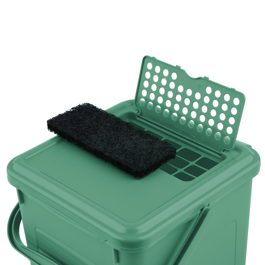 Rotho bio waste bin + activated carbon filter 9l mistletoe green