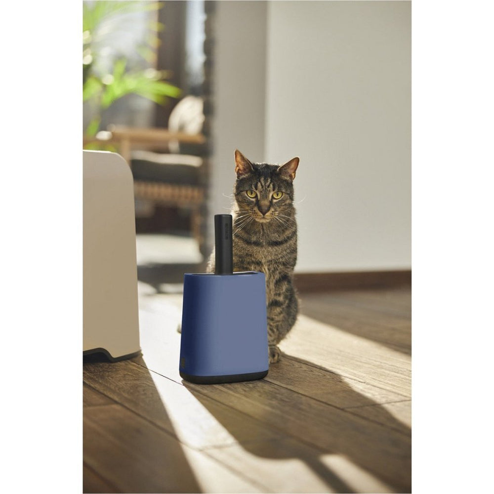 Pelle à litière pour chat Rotho biala + sacs et supports bleu horizon