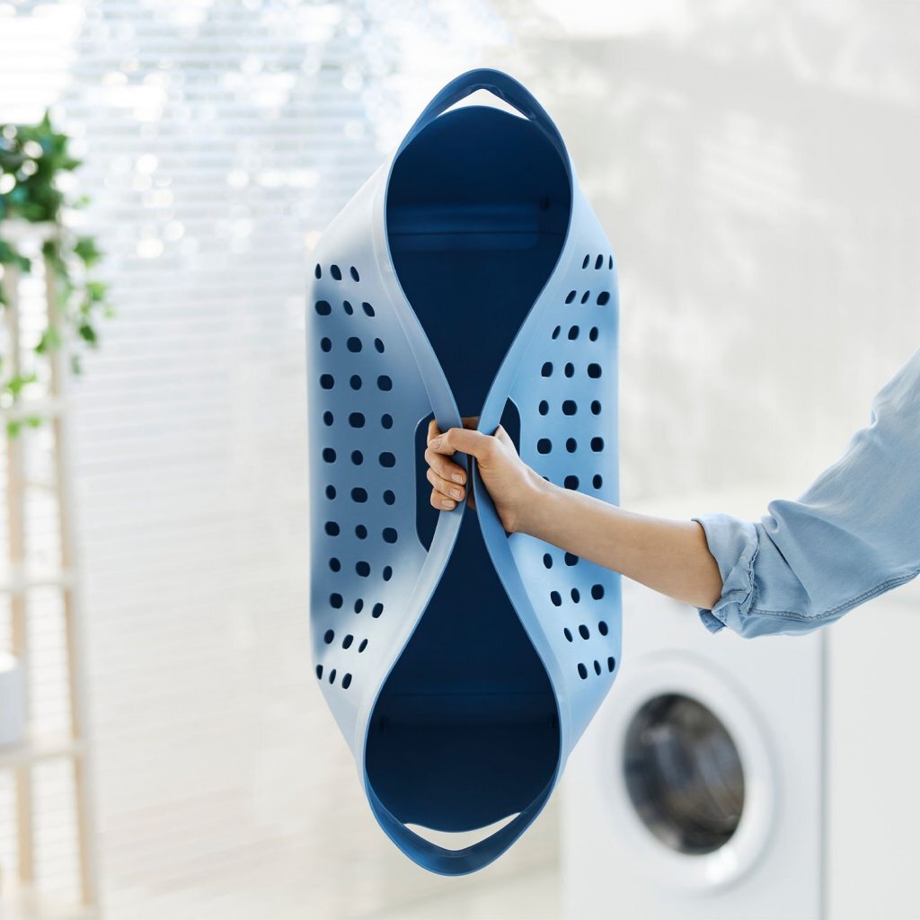 Rotho jona skittentøyskurv 39l horisontblå