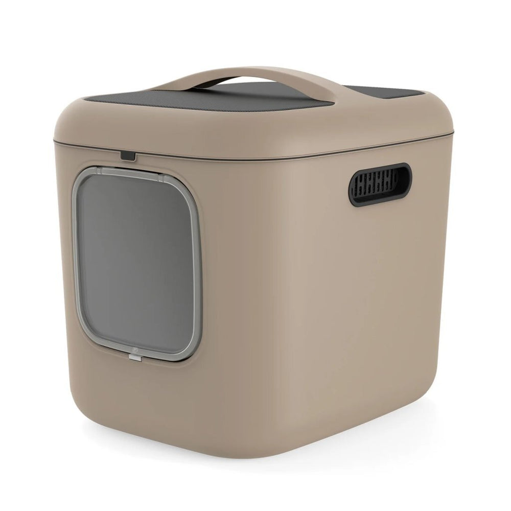 Rotho mypet biala xl cat litter box 61.4x49.2x57.6 cm beige