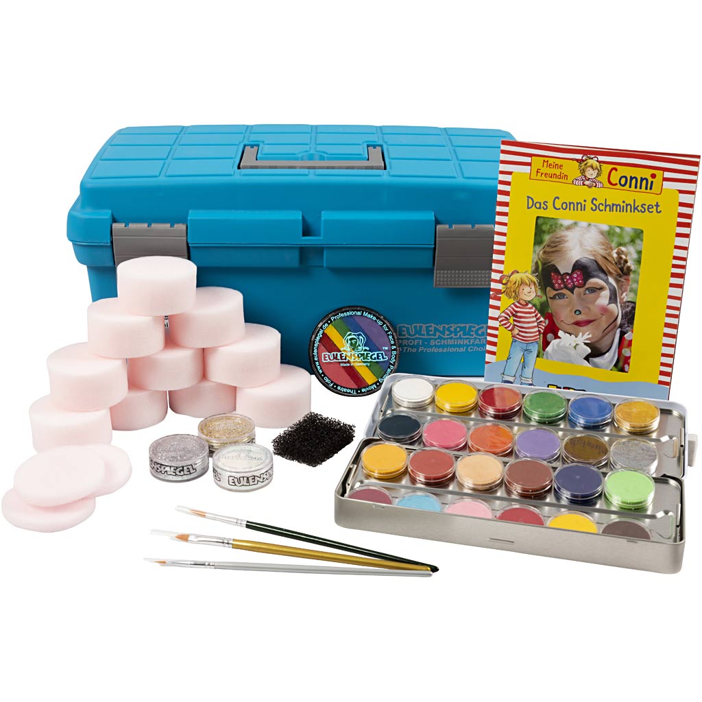 Eulenspiegel face paint - starter set, various colors, 1 set