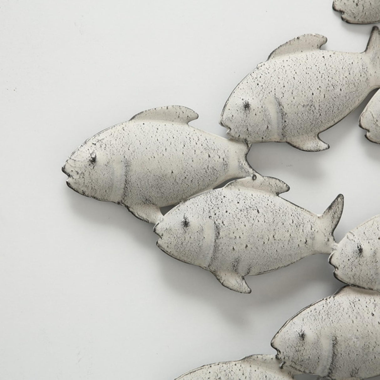 Boltze home wanddecoratie vissen metaal 97x53cm