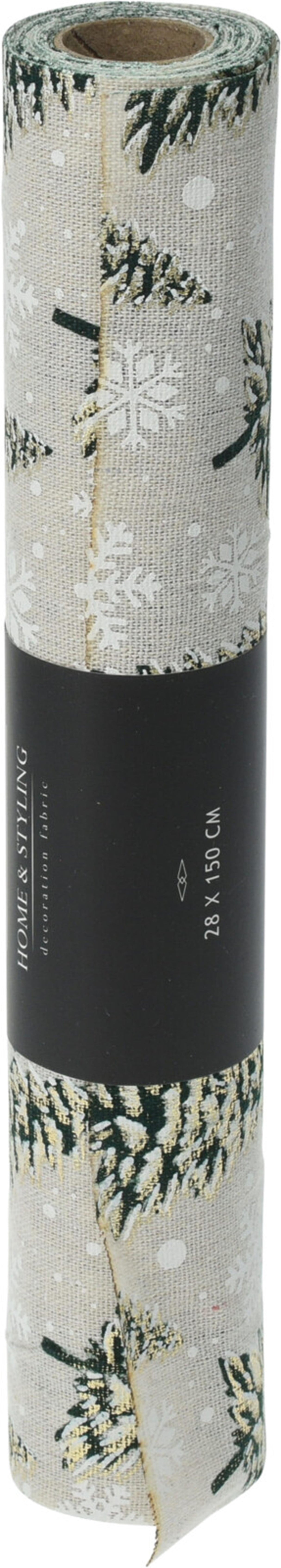 Home styling decostof 28x200cm kerstboom